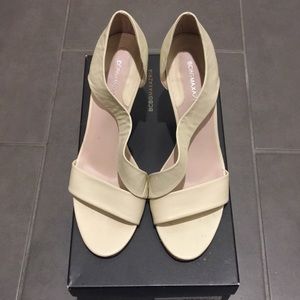 BCBG chalk color high heels